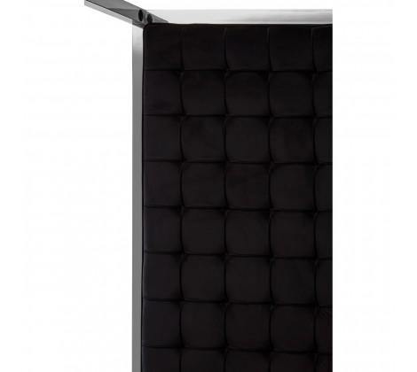 Piermount Black Velvet Luxury Canopy King Size Bed - Modern Home Interiors