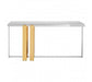 Demas Console Table with Chrome/Gold Legs - Modern Home Interiors