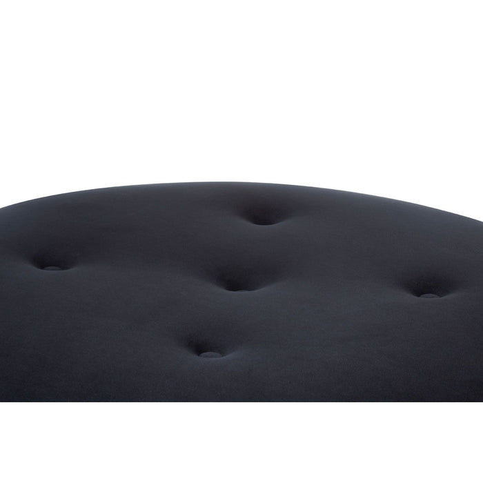 Black Velvet Footstool