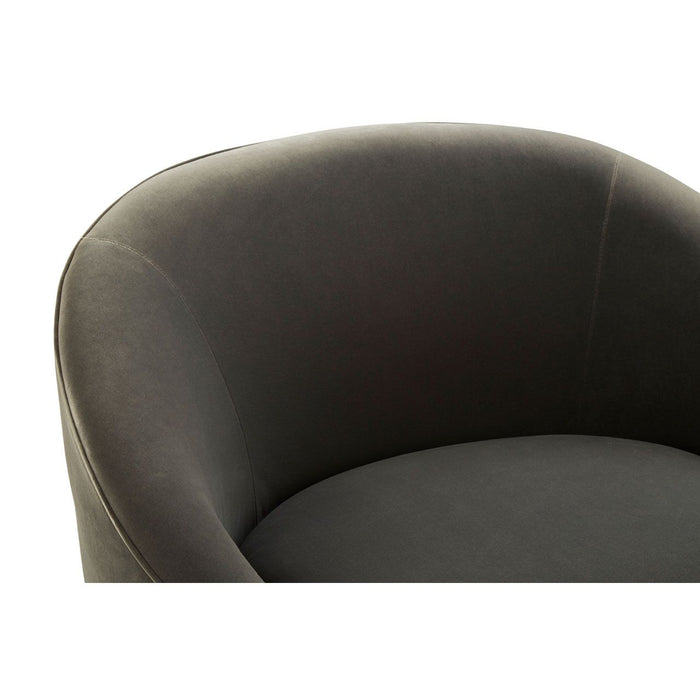 Grey Velvet Armchair