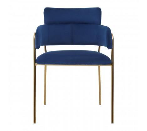 Tamzin Blue Velvet Dining Chair - Modern Home Interiors