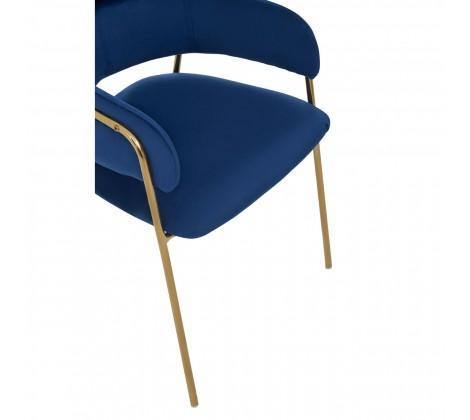 Tamzin Blue Velvet Dining Chair - Modern Home Interiors