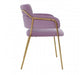 Tamzin Pink Velvet Dining Chair - Modern Home Interiors