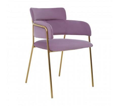 Tamzin Pink Velvet Dining Chair - Modern Home Interiors