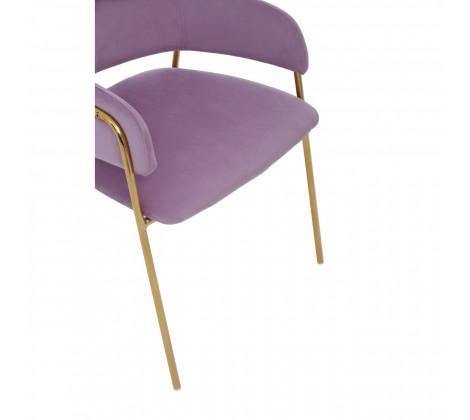 Tamzin Pink Velvet Dining Chair - Modern Home Interiors