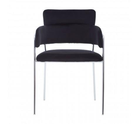 Tamzin Black Velvet Dining Chair - Modern Home Interiors