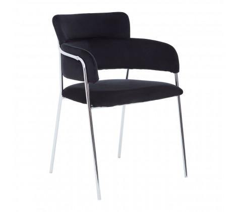 Tamzin Black Velvet Dining Chair - Modern Home Interiors