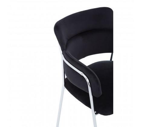 Tamzin Black Velvet Dining Chair - Modern Home Interiors