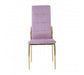 Tamzin Pink Velvet High Back Dining Chair - Modern Home Interiors