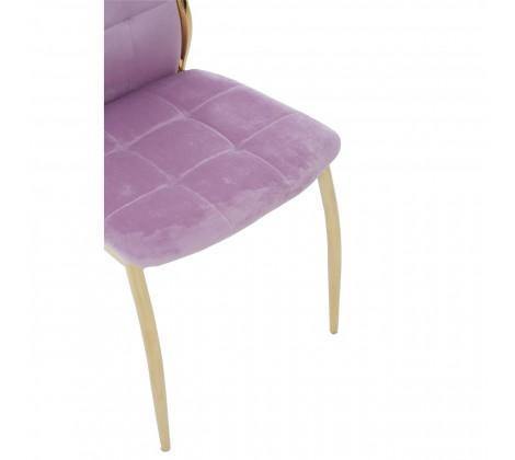 Tamzin Pink Velvet High Back Dining Chair - Modern Home Interiors