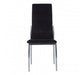 Tamzin Black Velvet High Back Dining Chair - Modern Home Interiors