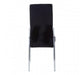 Tamzin Black Velvet High Back Dining Chair - Modern Home Interiors