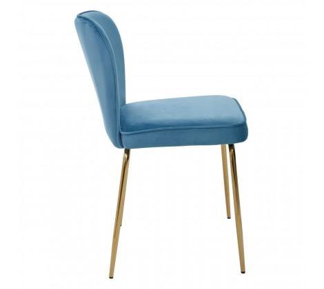 Tamzin Blue Velvet Tapered Back Dining Chair - Modern Home Interiors