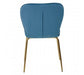 Tamzin Blue Velvet Tapered Back Dining Chair - Modern Home Interiors