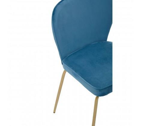 Tamzin Blue Velvet Tapered Back Dining Chair - Modern Home Interiors