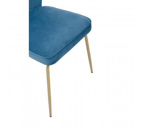 Tamzin Blue Velvet Tapered Back Dining Chair - Modern Home Interiors