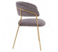 Tamzin Mink Channel Gold Finish Dining Chair - Modern Home Interiors