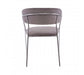 Tamzin Mink Channel Chrome Finish Dining Chair - Modern Home Interiors