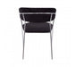 Tamzin Black Channel Chrome Finish Dining Chair - Modern Home Interiors