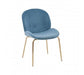 Tamzin Blue Winged Gold Finish Dining Chair - Modern Home Interiors