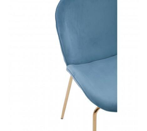 Tamzin Blue Winged Gold Finish Dining Chair - Modern Home Interiors