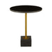 Rabia Black Marble Side Table - Modern Home Interiors