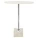 Rabia White Marble Side Table - Modern Home Interiors