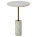 Rany White Marble Top Side Table - Modern Home Interiors