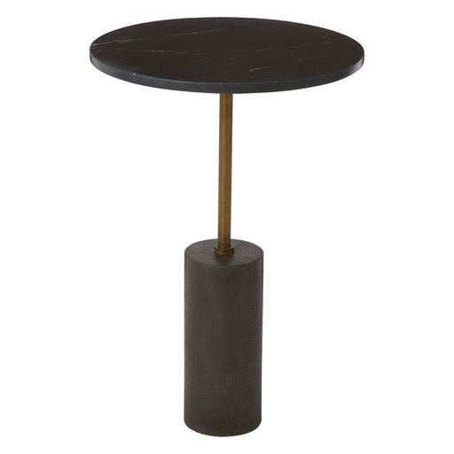 Rany Black Marble Top Side Table - Modern Home Interiors