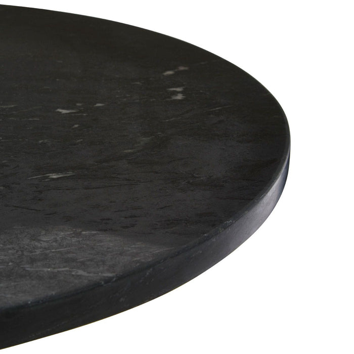 Rany Black Marble Top Side Table - Modern Home Interiors