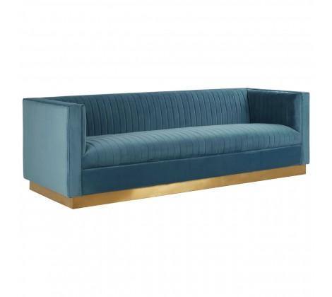 Opal 3 Seat Light Blue Sofa - Modern Home Interiors