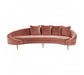 Osdin 4 Seat Salmon Pink Sofa - Modern Home Interiors