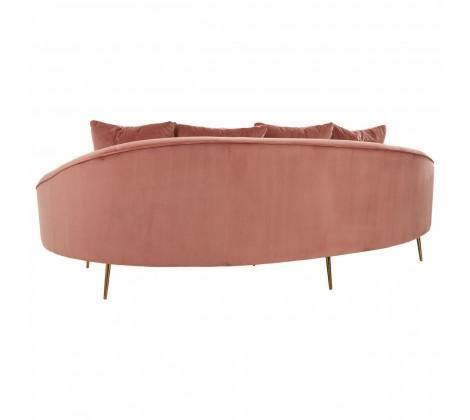 Osdin 4 Seat Salmon Pink Sofa - Modern Home Interiors