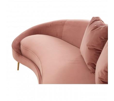 Osdin 4 Seat Salmon Pink Sofa - Modern Home Interiors