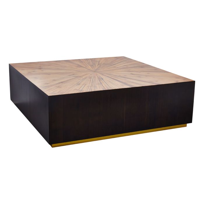 Black and Gold Square Coffee Table