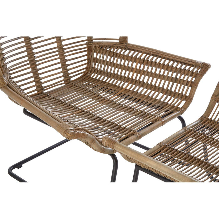 Manado Rattan Lounge Chair + Footstool - Modern Home Interiors