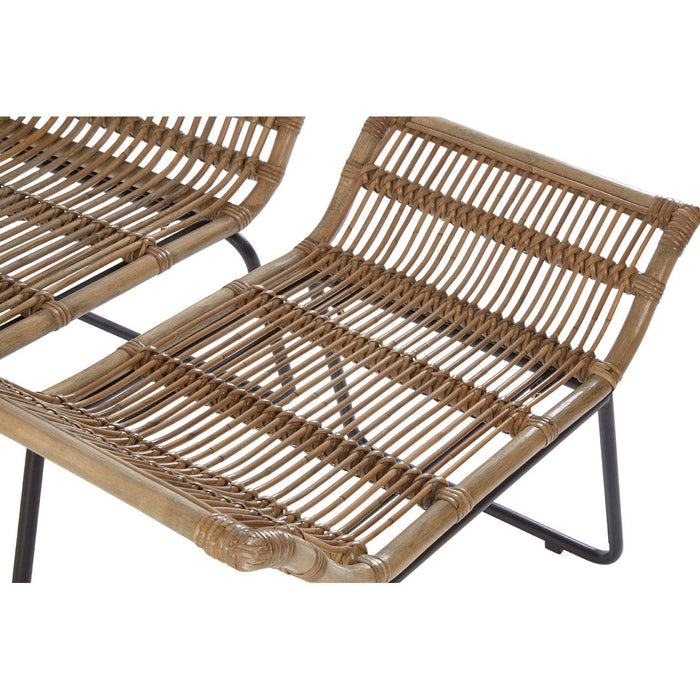 Manado Rattan Lounge Chair + Footstool - Modern Home Interiors