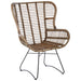 Manado Rattan Lounge Chair + Footstool - Modern Home Interiors