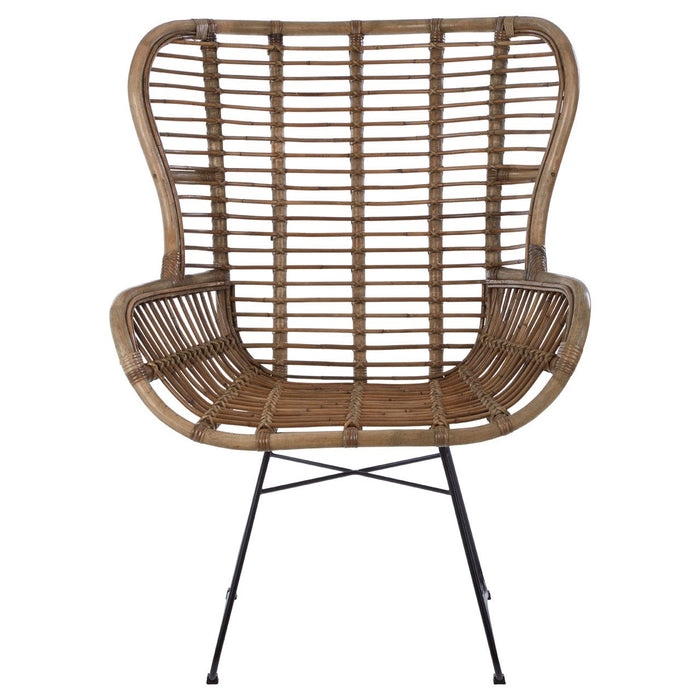 Manado Rattan Lounge Chair + Footstool - Modern Home Interiors