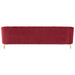 Isabella 3 Seater Wine Velvet Sofa - Modern Home Interiors