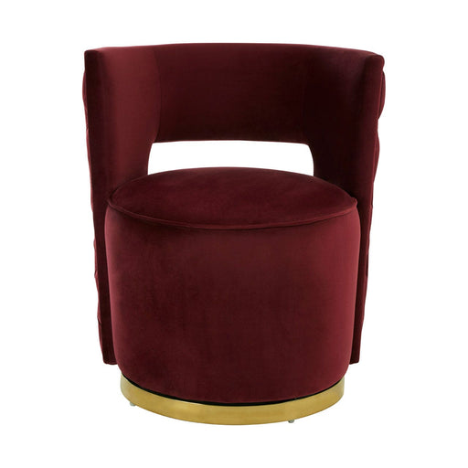 Bola Wine Velvet Chair - Modern Home Interiors