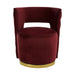 Bola Wine Velvet Chair - Modern Home Interiors