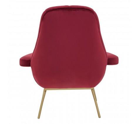 Billi Red Velvet Chair - Modern Home Interiors