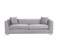 Rashika 3 Seat Grey Velvet Sofa - Modern Home Interiors