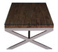 Kerala Natural Coffee Table With Cross Base - Modern Home Interiors