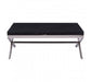 Kerala Black Coffee Table With Cross Base - Modern Home Interiors