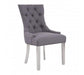 Richmond Grey Velvet Dining Chair - Modern Home Interiors