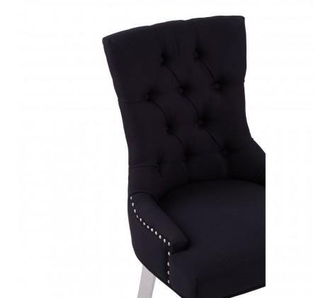 Richmond Black Velvet Dining Chair - Modern Home Interiors