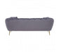 Florine 3 Seat Grey Velvet Sofa - Modern Home Interiors