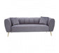 Florine 3 Seat Grey Velvet Sofa - Modern Home Interiors